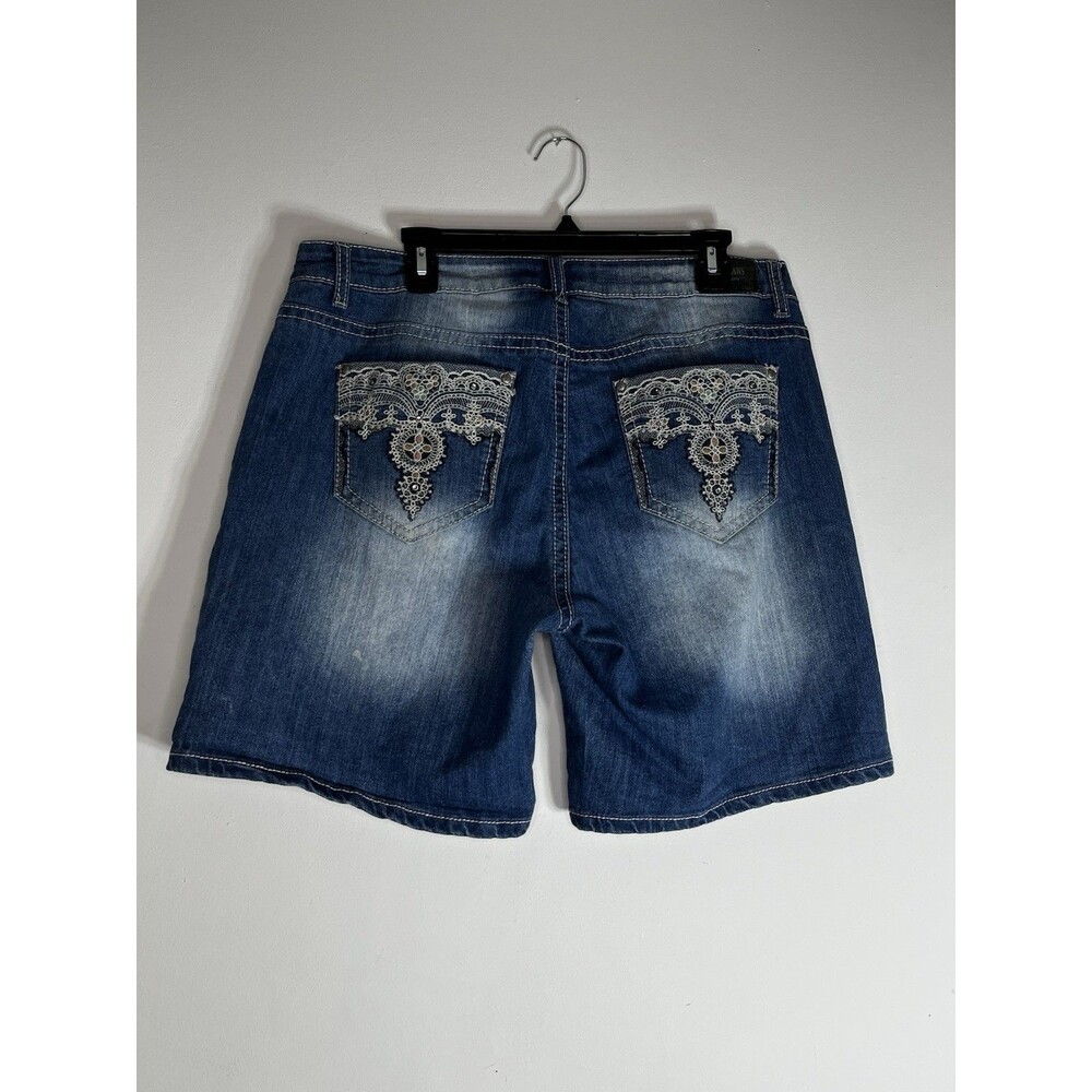 Zco Jeans 18 Y2K Bling Denim Shorts Plus